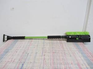 Emsco Group Bigfoot 60 Telescoping Snowbroom and Ice Scraper - One Touch Pivoting Head and Enhanced Foam Grip