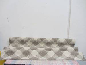 4x6 Gingham Washable Area Rug Heathered GrayIvory - Threshold