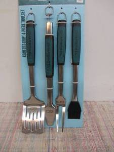 Charbroil 4pc Comfort Grip Tool Heat-Resistant Grill Cookware Set