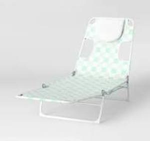Folding Lounger Blue - Sun Squad