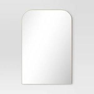 24 x 36 Infinity Mantle Mirror Brass - Threshold (6509)
