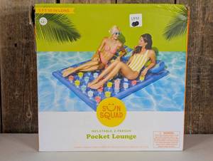 SUN SQUAD POCKET LOUNGE - WATER FLOATS FOR AGE 14, 2 PERSON CAPACITY