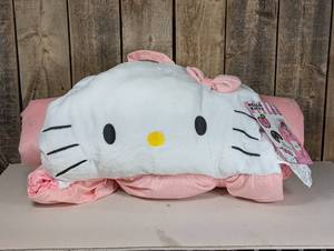 Hello Kitty Kids Glow in the Dark Sleeping Bag Pink