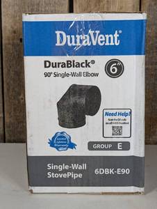 DuraBlack Stove Pipe 6in. Diameter 90° Elbow