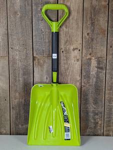 11in Car Shovel, Green, Adjustable Handle For Storage