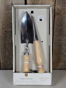 2pc Plant Gardening Tool Set Stainless Steel Finish - Threshold