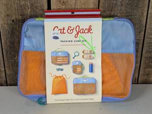 CAT & JACK KIDS 4PC PACKING CUBE SET - Orange & Blue