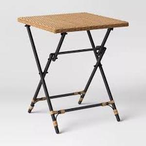 Southport Folding Patio Bistro Table Beige - Threshold