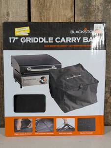 Blackstone 17 Griddle Carry Bag Cover - Black Weather-Resistant Polyester, Zipper & Handles