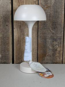 Solar and Rechargeable USB LED Outdoor Table Lamp Ivory - Threshold