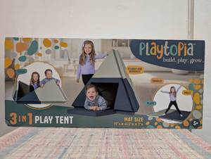Tent to Canoe and Gym Folding Mat 3 in 1 Play Tent