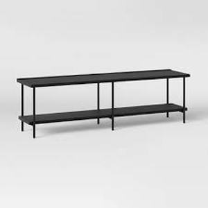 Wood and Metal TV Stand for TVs up to 60 Black - Room Essentials