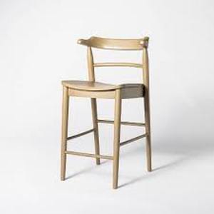 Kaysville Curved Back Wooden Counter Height Barstool Gray Wash - Threshold