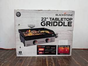 Blackstone 2203 22 Original Tabletop Griddle with Omnivore Griddle Plate, Powder Coated Steel, Black