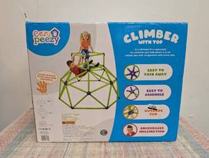 Monkey Bars Toddler Gym Tower - Green Eezy Peezy Climber, Outdoor Toys, Ages 3-6