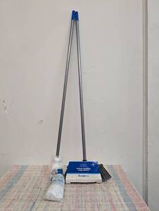 True Living Jumbo Cotton Mop & Double Fiber Magnetic Broom Set