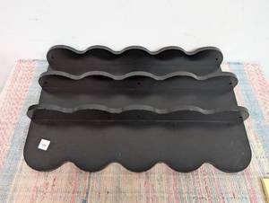 Set of 3 Black Decorative Shelves