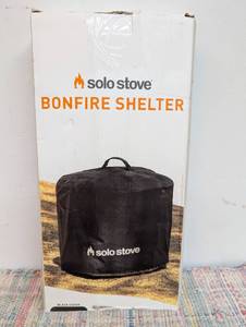 Solo Stove Ranger Shelter - Weather-Resistant Round Cover for Solo Stove Ranger Fire Pit  PVC-Coated Polyester with Aluminum Reinforcement - Year-Round Protection