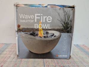 Solo Stove 5 Wave Tabletop Natural Firebowl Fireplace