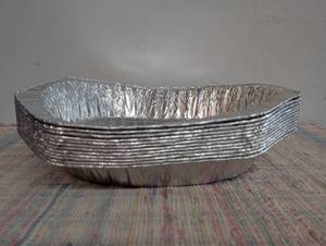 12 count Oval Aluminum Roaster Pan, 17x13x3 in