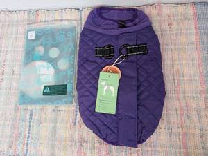 Kuoser Small Dog Coat, Windproof Dog Jackets, Warm Dog Coat with Harness Built in, Dog Cold Weather Coats Dog Snow Jacket