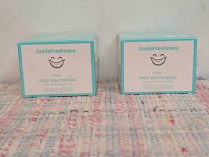 Pair of Teeth Whitening Powder - Removes Plaque & Stains, Enamel Care Tooth Whitening Powder with Pap, Ideal for Sensitive Teeth, Refreshing Mint Flavor (1.76oz).