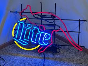 GHN Neon Electric Sign OPEN - 120V, 140W Max - Indoor Use - Made in USA