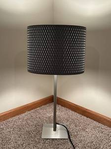 IKEA Floor Lamp with Woven Drum Shade - ETL Listed, Made in China