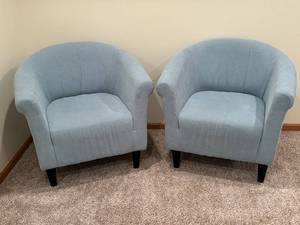 Pair of Upholstered Accent Armchairs (Lot of 2)