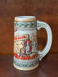 Strohs Brewing Co Detroit Heritage Series VI Beer Stein with Lid