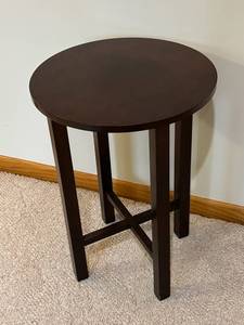 Round Wood Accent Table - Made in China