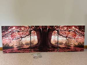 Autumn Tree Triptych - 3-Piece Canvas Wall Art