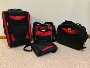 BR Luggage 4-Piece Travel Set - Upright Suitcase & Duffel Bags