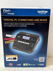 Brother PT-D450 PC-Connectable Label Maker with AC Adapter, USB Cable & Starter TZ Tape