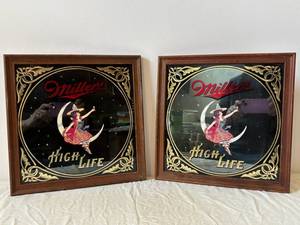 Miller High Life Advertising Posters  in Wood Frames