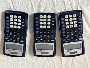 Texas Instruments TI-30X IIS Scientific Calculators (Lot of 3)