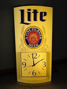 Miller Lite Indoor Electric Sign Form 1 - 57-14410 (1991)