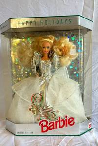 Barbie Happy Holidays Special Edition Doll with Crystal Silver Gown