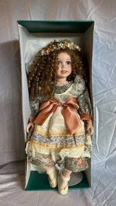 The Maggie Collection Brooke Doll - Floral Dress, Lace Trim & Flower Crown