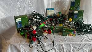 Philips 100 Mini Lights Green IndoorOutdoor Holiday Time 50 Cool White LED Mini Lights 20 Lights