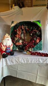 Jingle Bell Christmas Wreath with Ribbon Accents