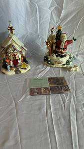 Rudolph The Movie Village Scene With Santa, Reindeer & Polar Bear (Lot of 2)