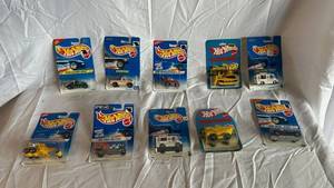 Hot Wheels Mattel Assorted Carded Cars - First Editions & 1990s Lines