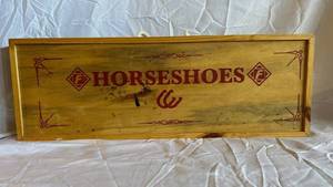Franklin Horseshoes Game Set in Wooden Box with Stakes