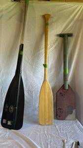 Assorted Canoe & Kayak Paddles and Oar (Lot of 4)