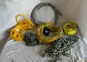 Tuf-Dog 3-Inch Diameter Sheave Block - 2000 Lb Load Cap, Made in USA, with Steel Chain & Rope