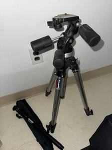 Bogen Manfrotto Tripod w 3030 Head  Sunpak Monopod & Case