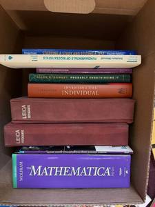 Mixed Academic Book Lot Mathematica Leica Statistics Philosophy