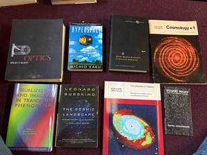 Physics & Cosmology Book Lot 7 Volumes Kaku Susskind Optics Ogata