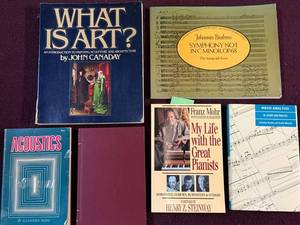 Art Music Acoustics Book Lot 6 Volumes Brahms Canaday Wood Dunsby